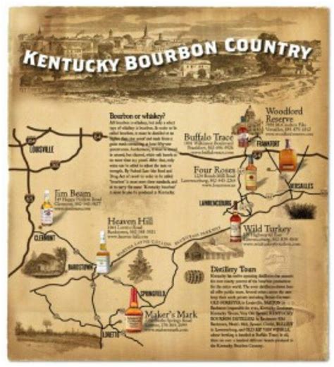 Printable Bourbon Trail Map - Printable Word Searches