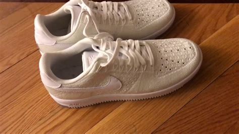 NIKE AF1 ULTRA FLYKNIT LOW "WHITE" [REVIEW] - YouTube