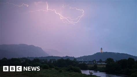 Scotland weather: Summer storms bring thunder and lightning