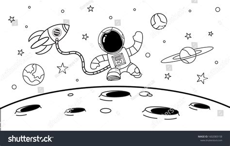 303,543 Space Black White Drawing Images, Stock Photos & Vectors ...