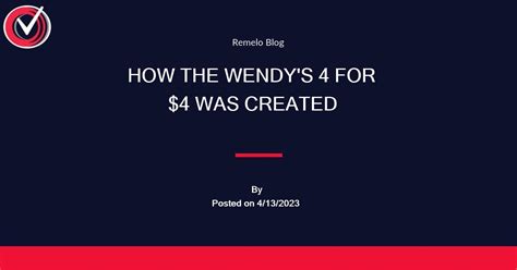 Wendy's 4 for $4 - Wendys-Menu.net