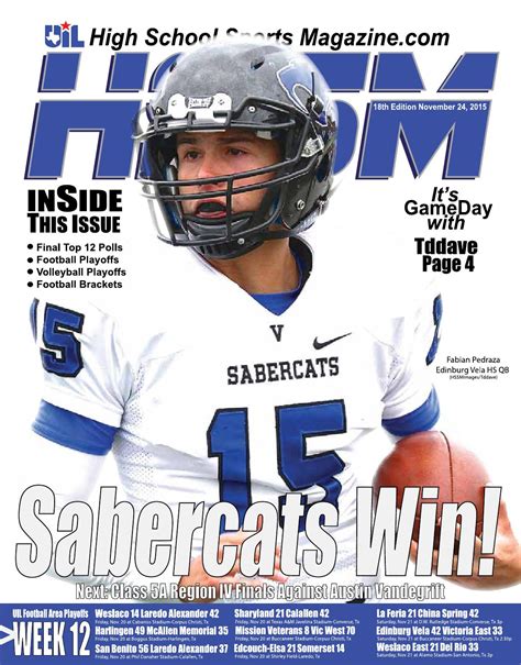 2015 HSSM November Edition by High School Sports Magazine - Issuu