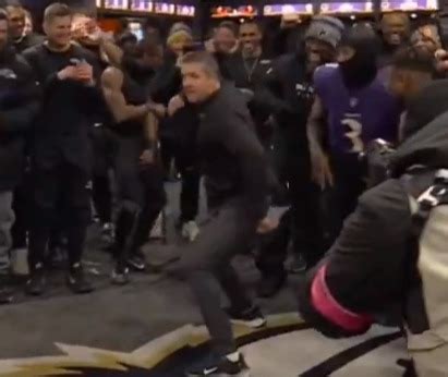 NFL fans beg 'please stop him' as John Harbaugh's dancing is spotted by live TV cameras ...