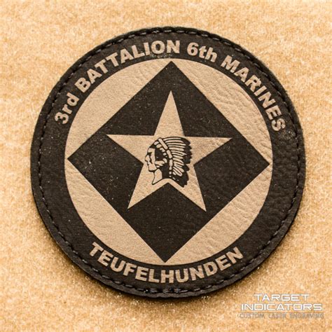 3rd Battalion 6th Marines Laser Engraved Patch - Target Indicators