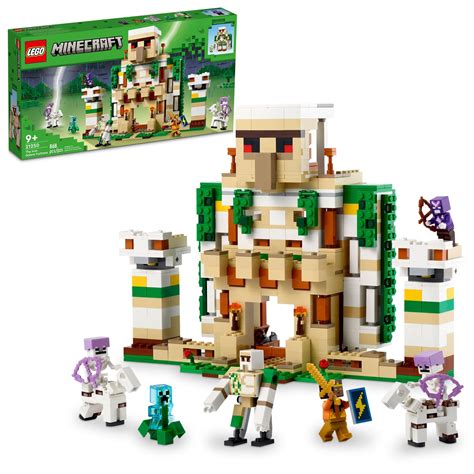 Buy LEGO Minecraft The Iron Golem Fortress 21250 Building Toy Set, Playset Featuring a Crystal ...