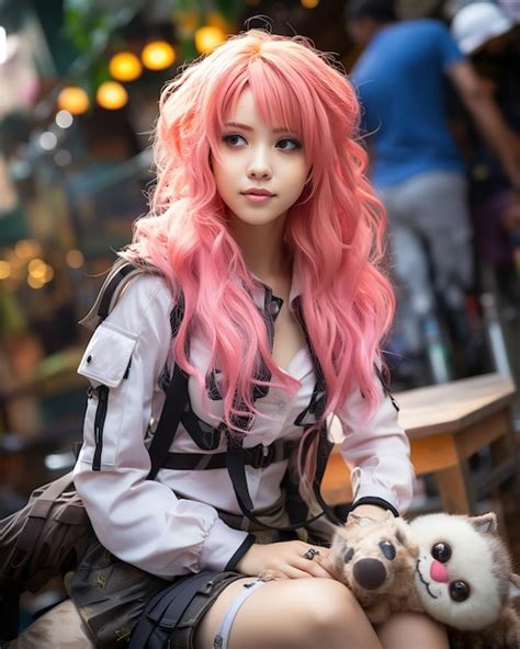 Premium Photo | A young girl cosplay a character who has a pretty face ...