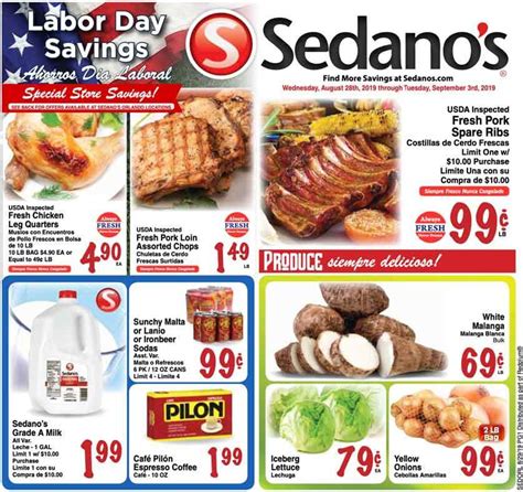 Sedano's Current weekly ad 08/28 - 09/03/2019 - frequent-ads.com