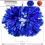 XXMU 2 Pack Cheerleader Pom Poms Sports Dance Cheer Plastic Pom Poms ...