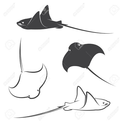 Manta Ray Silhouette at GetDrawings | Free download