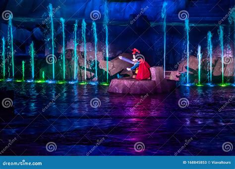 Mickey Mouse in Fantasmic Show at Hollywood Studios 156 Editorial Stock Photo - Image of beauty ...