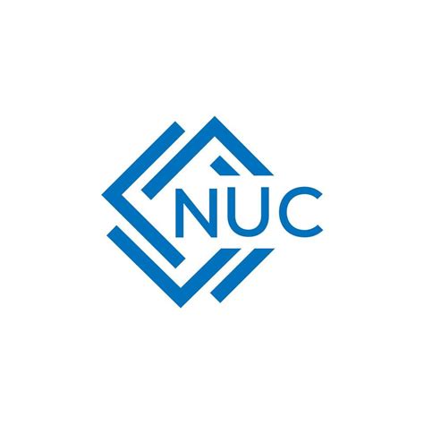 NUC letter logo design on white background. NUC creative circle letter logo concept. NUC letter ...