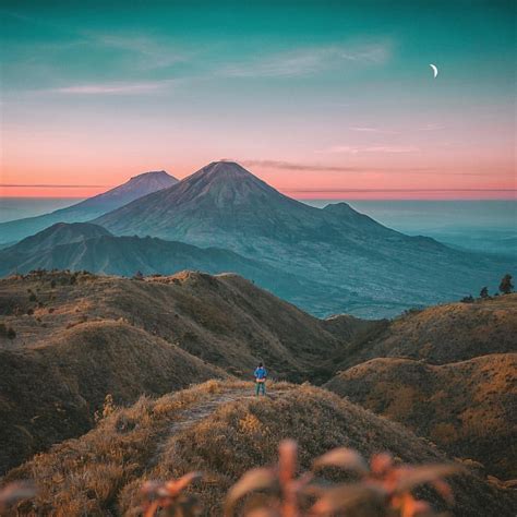 Sunset Gunung / Gunung Prau Fotografi Perjalanan Pemandangan Foto Alam ...