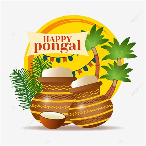 Pongal Festival Clipart Transparent Background, Cartoon Sugar Cane ...