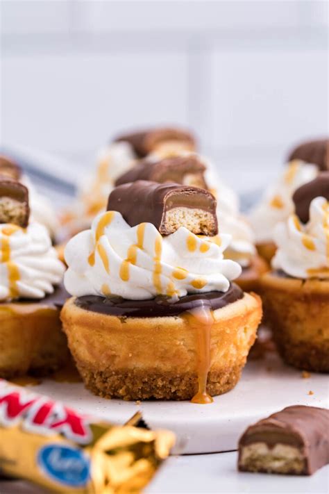 Mini Twix Cheesecakes - My Incredible Recipes