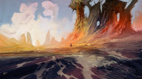 ArtStation - desolate landscape