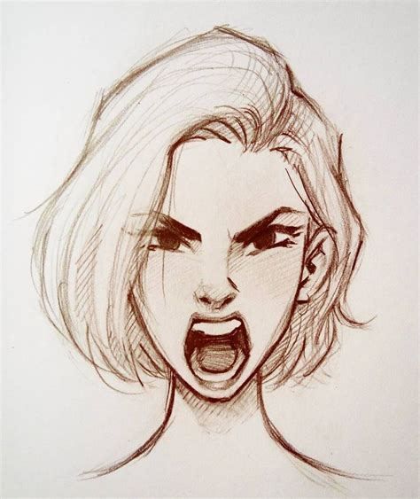 Quick expression sketch before a meeting. #art #sketch #illustration # ...