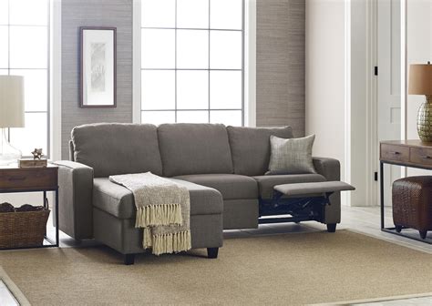 Serta Palisades Reclining Sectional with Left Storage Chaise - Gray - Walmart.com - Walmart.com