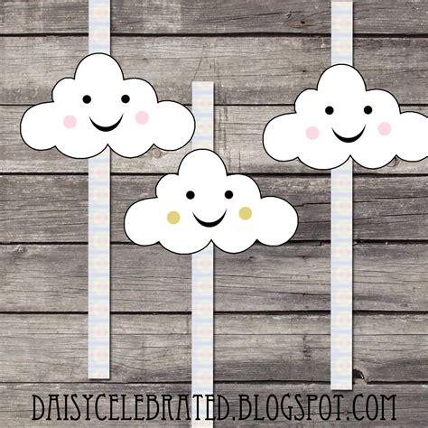 Happy Cloud Baby Shower Free Printables! | Daisy Created