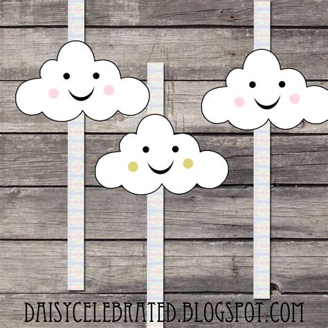 Happy Cloud Baby Shower Free Printables! | Daisy Created