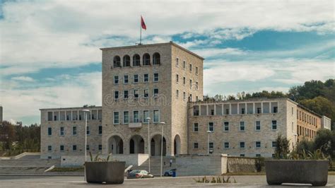 University of Tirana stock image. Image of facade, travel - 128611617