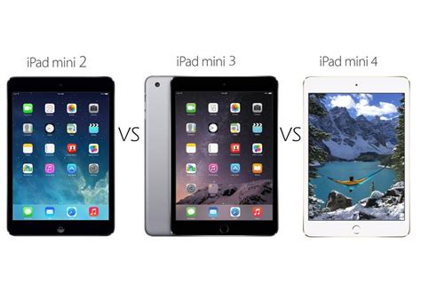 iPad mini 2 vs iPad mini 3 vs iPad mini 4 comparison: what’s the ...