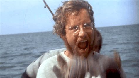 Jaws Hooper Dreyfuss making a face | Jaws movie, Classic films, Thriller film