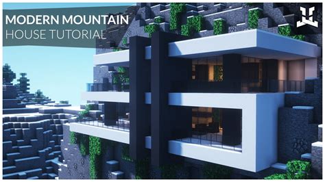 Minecraft: MODERN MOUNTAIN HOUSE (How to Build: Relaxing Tutorial ...