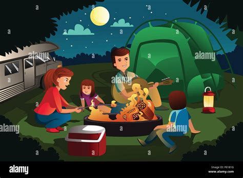 Kids Camping Clipart