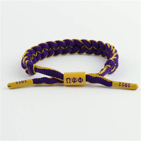 Omega Psi Phi Fraternity: Purple & Gold paracord bracelet – SANDZ