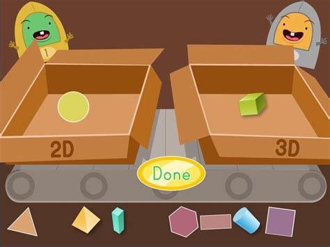 2D and 3D Shapes Factory Game | Game | Education.com