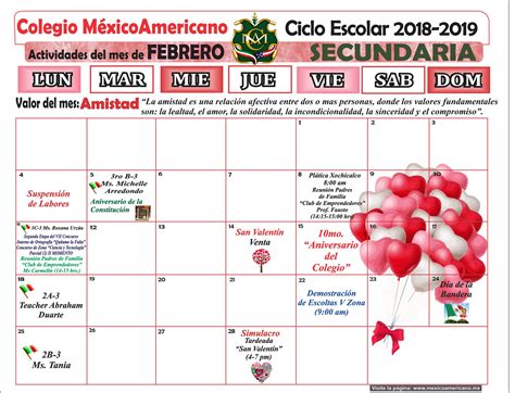 Calendario de... - Colegio Mexicoamericano Mexicali | Facebook