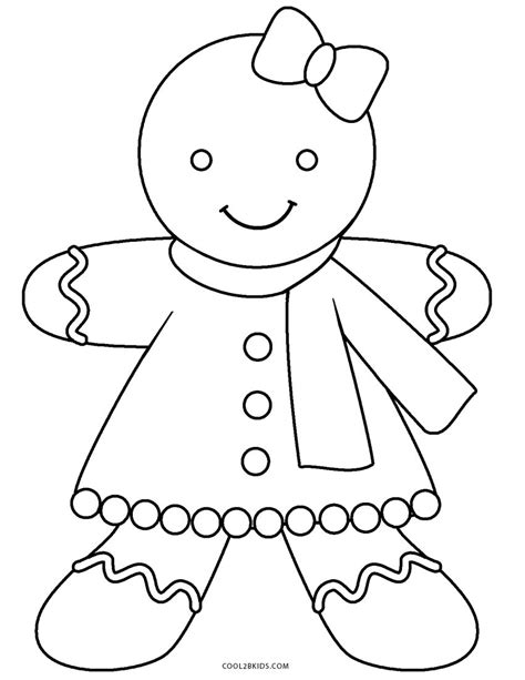 Free Printable Gingerbread Man Coloring Pages For Kids | Cool2bKids