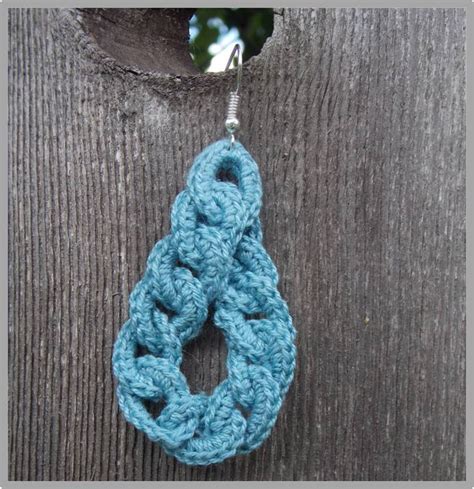 Interlocked Loop Earring Crochet Pattern ... Instant Download