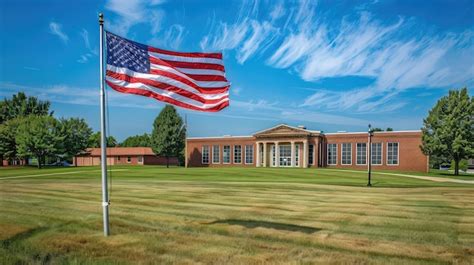 Premium Photo | Freedom american flag school