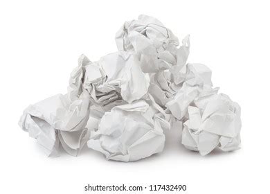 Heap Crumpled Paper Isolated On White Stock Photo 117432490 | Shutterstock