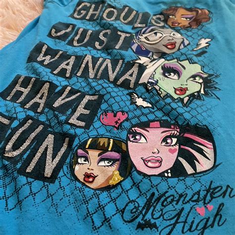 vintage y2k monster high “ghouls want to have fun”... - Depop