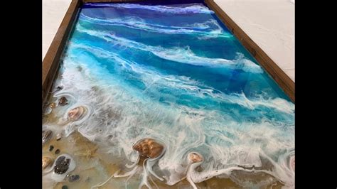 107 - Epoxy Resin Art - Step by Step Tutorial - Ocean, Beach, Sand & Movement - Ecobuild.club