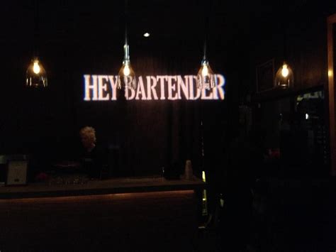 "Hey Bartender" Movie Premiere VIP After Party. Icenhauer's Austin, Texas. Logo projection ...