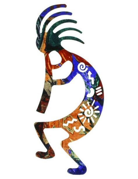 12" Story Kokopelli Metal Wall Art - Southwest Wall Decor - Lazart