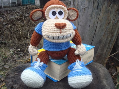 monkey toy Crochet monkey Soft acrylic toy Symbol of the