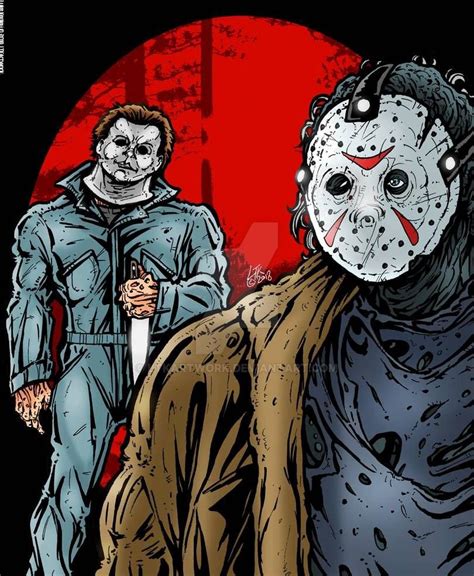 Michael Myers vs. Jason Voorhees [Crossover Fanart] : r/Halloweenmovies