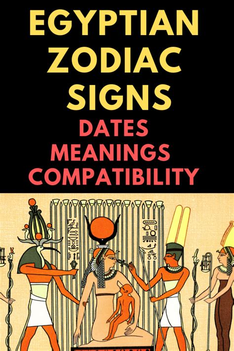 Egyptian Zodiac Signs - Dates, Meanings and Compatibility | Zodiac ...