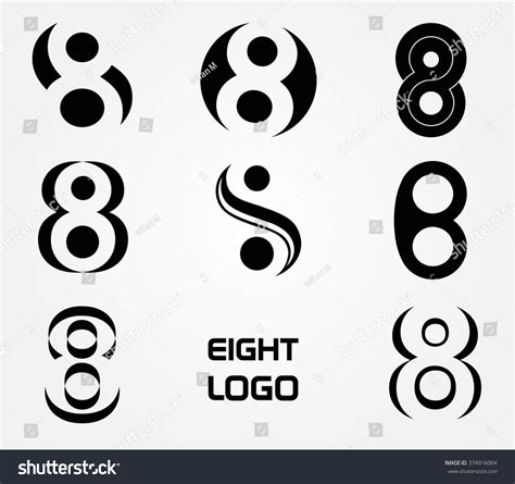 Number 8 Logovector Logo Design Stock Vector 374916004 - Shutterstock