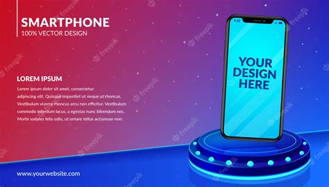 Premium Vector | Mobile banner template