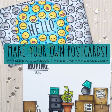 Create your own postcards | TheCraftyPickle.com | Postcard, Make your own postcard, Postcard ...