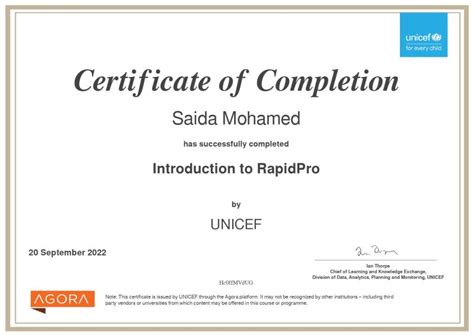 Saida Elamin on LinkedIn: https://agora.unicef.org/ Provides hundreds of courses and modules, with…