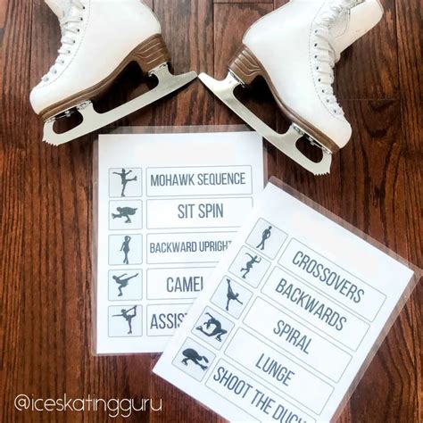 Ice Skating Moves Chart {Free Printable}