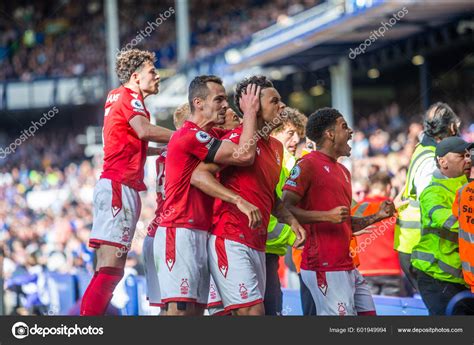 Brennan Johnson Nottingham Forest Celebrates Opening Scoring – Stock ...