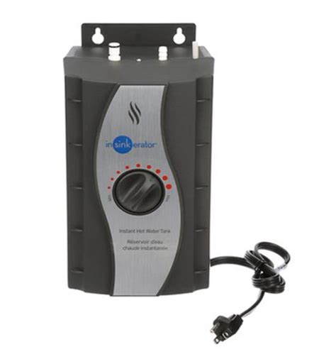 InSinkErator HWT-F1000S Necessity 6 1/8" Stainless Steel Instant Hot Water Tank and Filtration ...