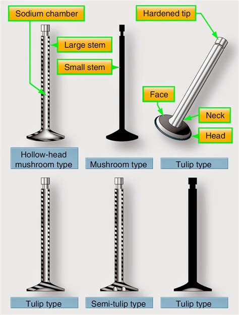 Aircraft Reciprocating Engine Valves Types and Construction